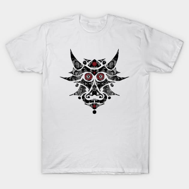 Demon Cow Mask T-Shirt by ZeichenbloQ